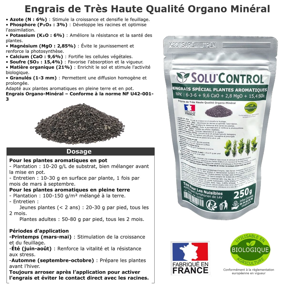 Information NPK 250g