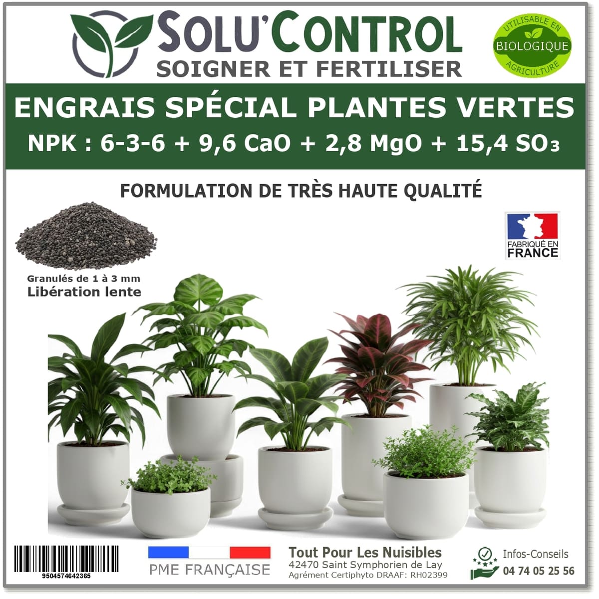 engrais plante verte SOLU'CONTROL