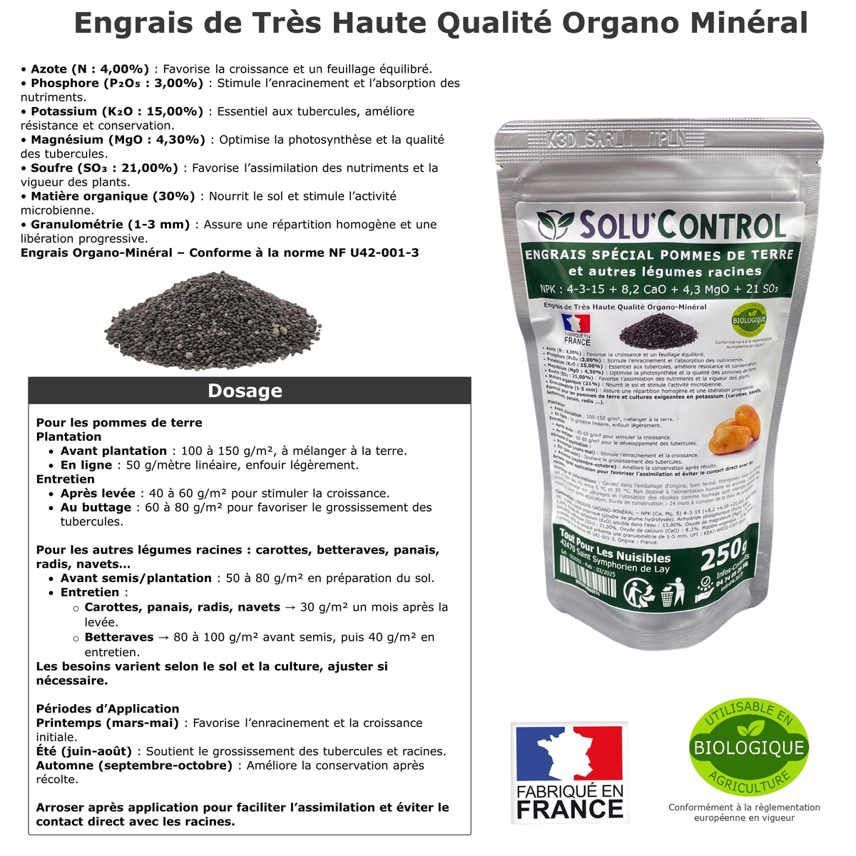 Information NPK 250g