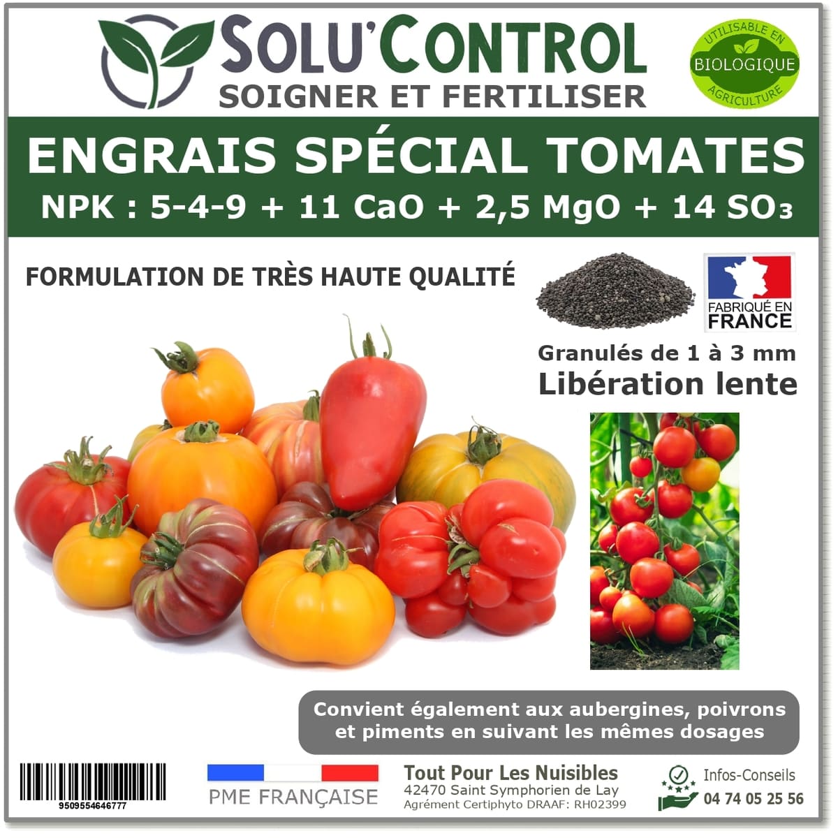 Engrais Tomate SOLU'CONTROL