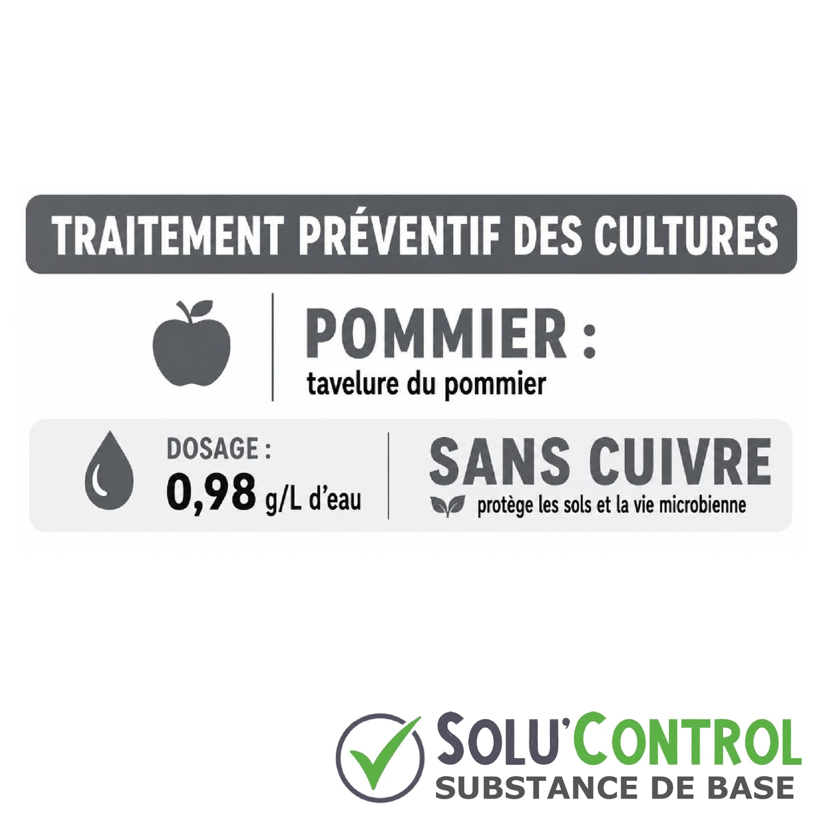 Extrait pépin de raisin Anti-Tavelure - SOLU'CONTROL - Usage