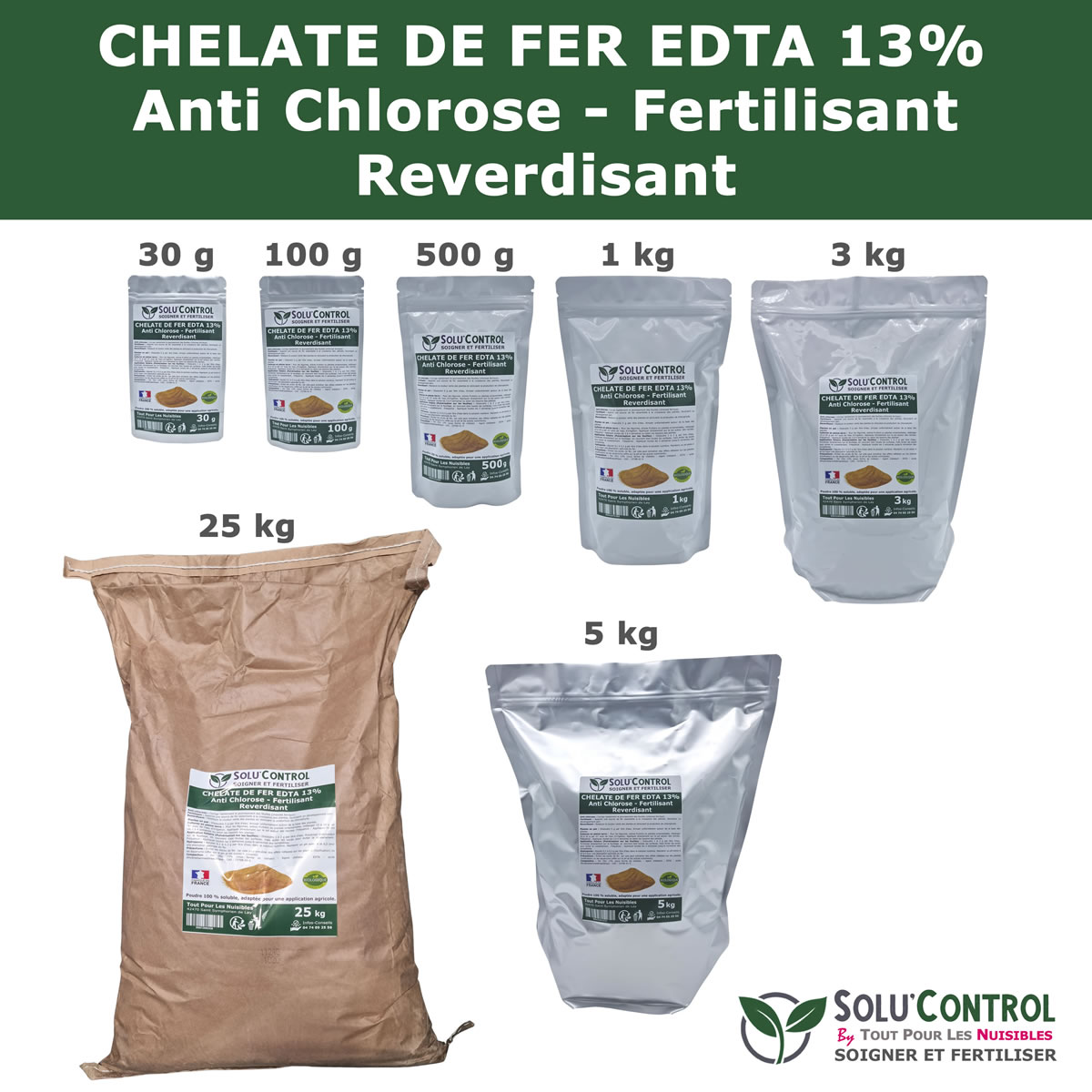Sachet Fer EDTA 13% SOLU'CONTROL