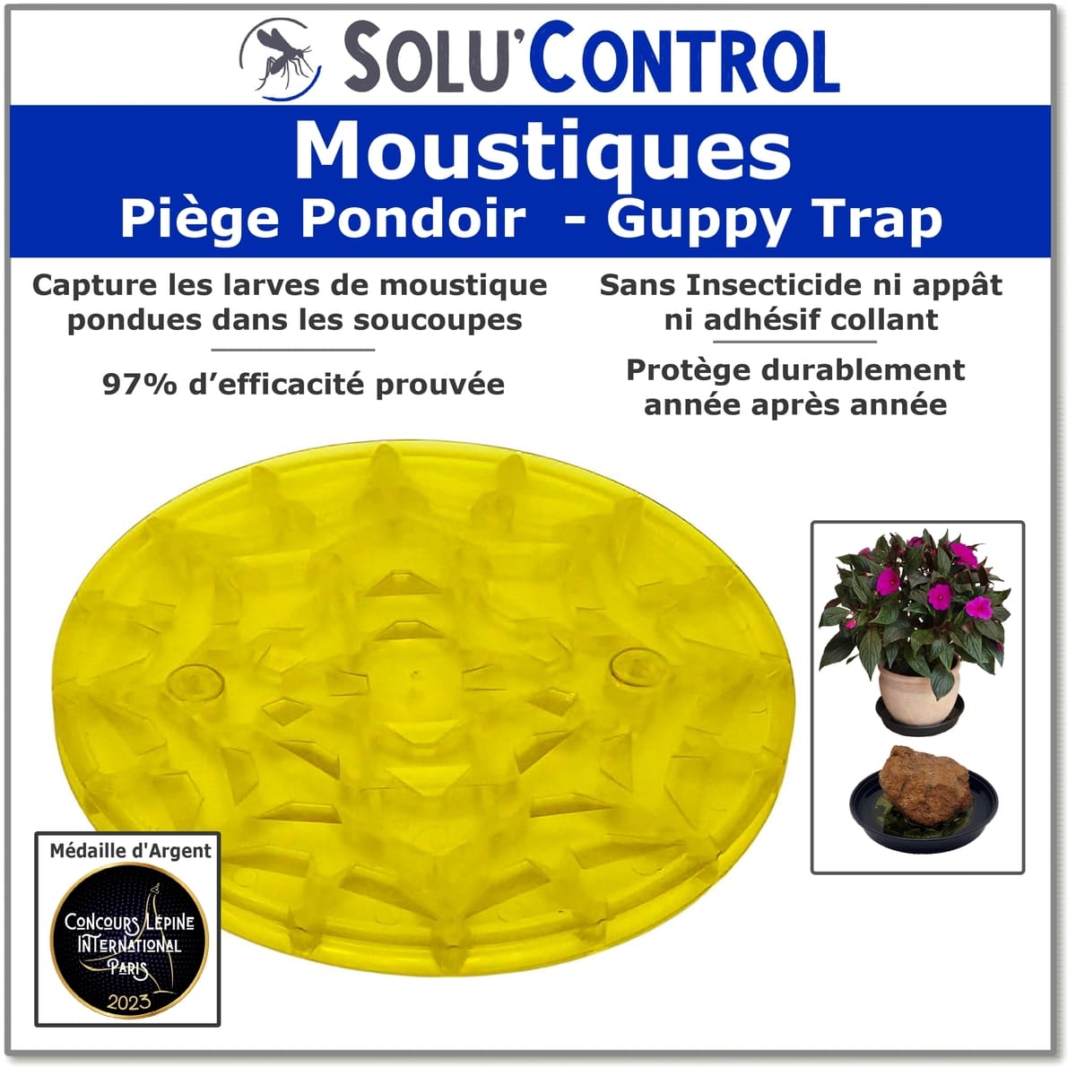 Gamme Guppy Trap - Piège larve moustiques