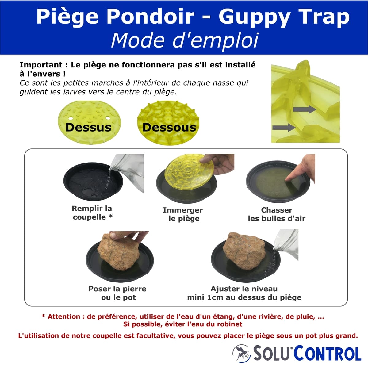 Mode d'emploi Guppy Trap