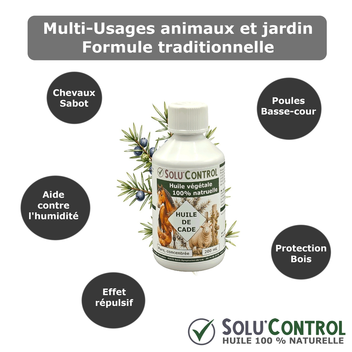 Huile de Cade - Usages
