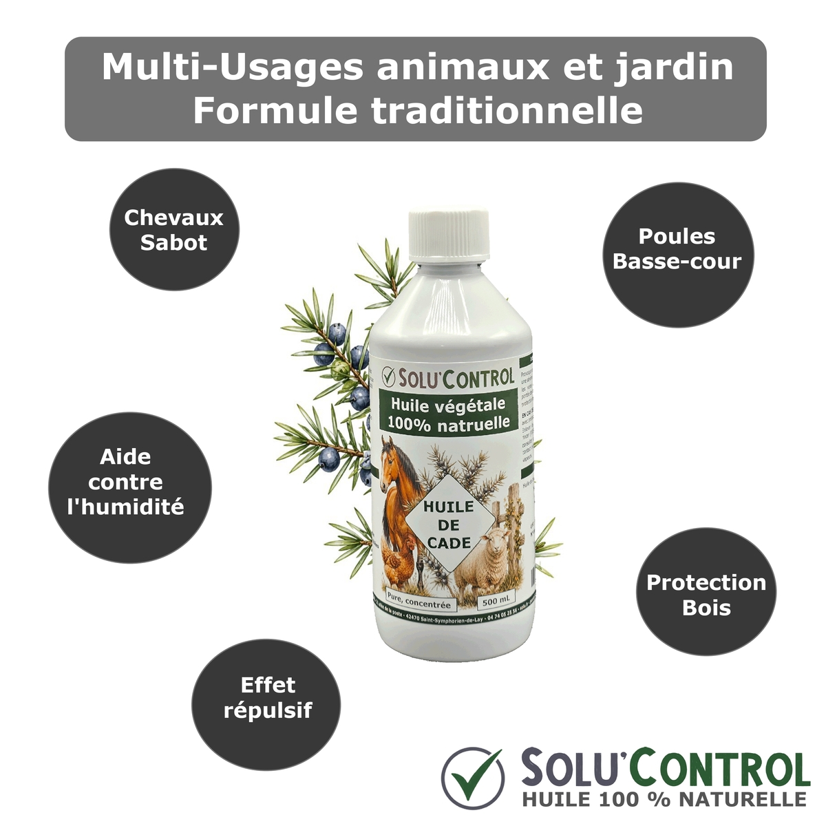 Huile de Cade - Usages