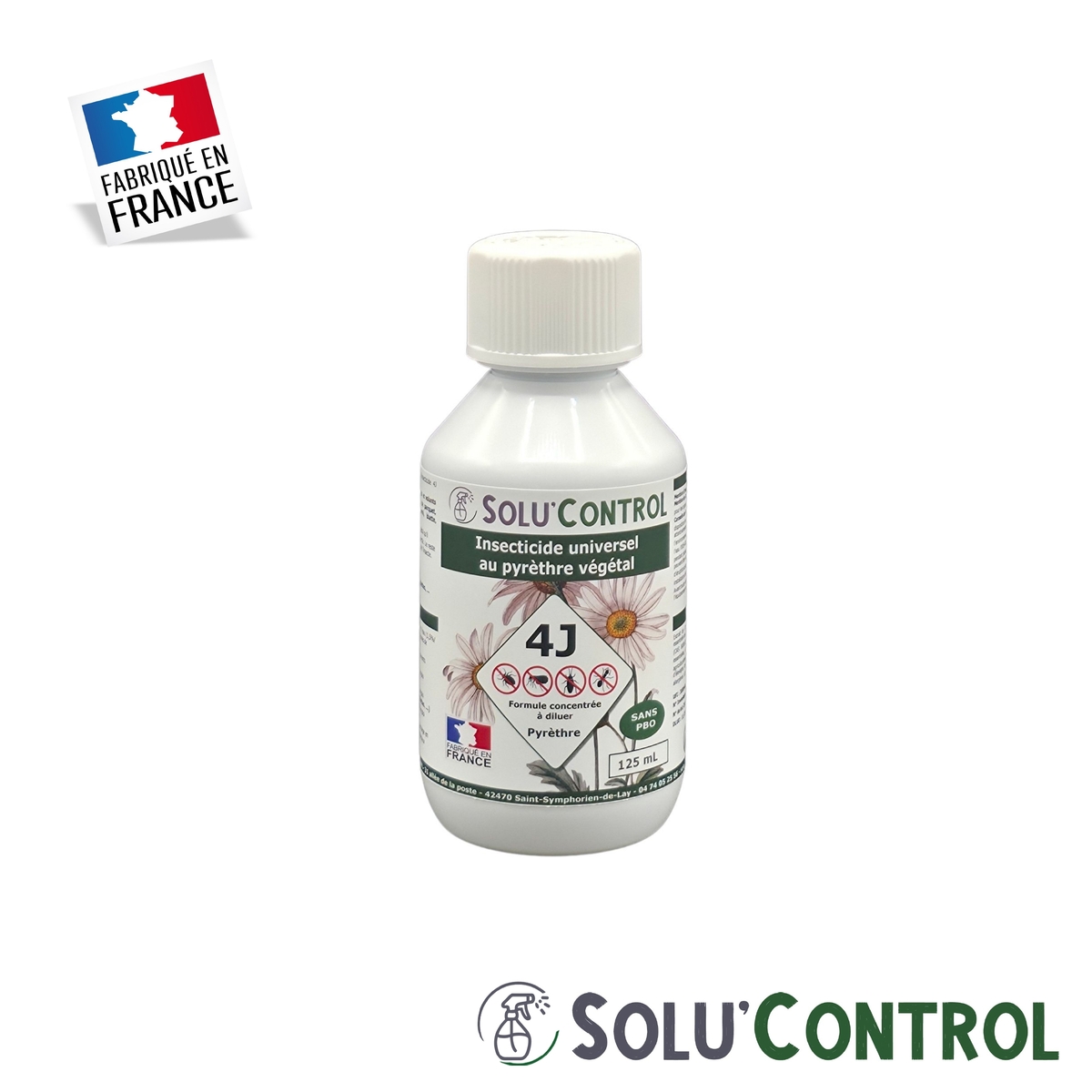 Insecticide 4J concentré - Flacon 125ml
