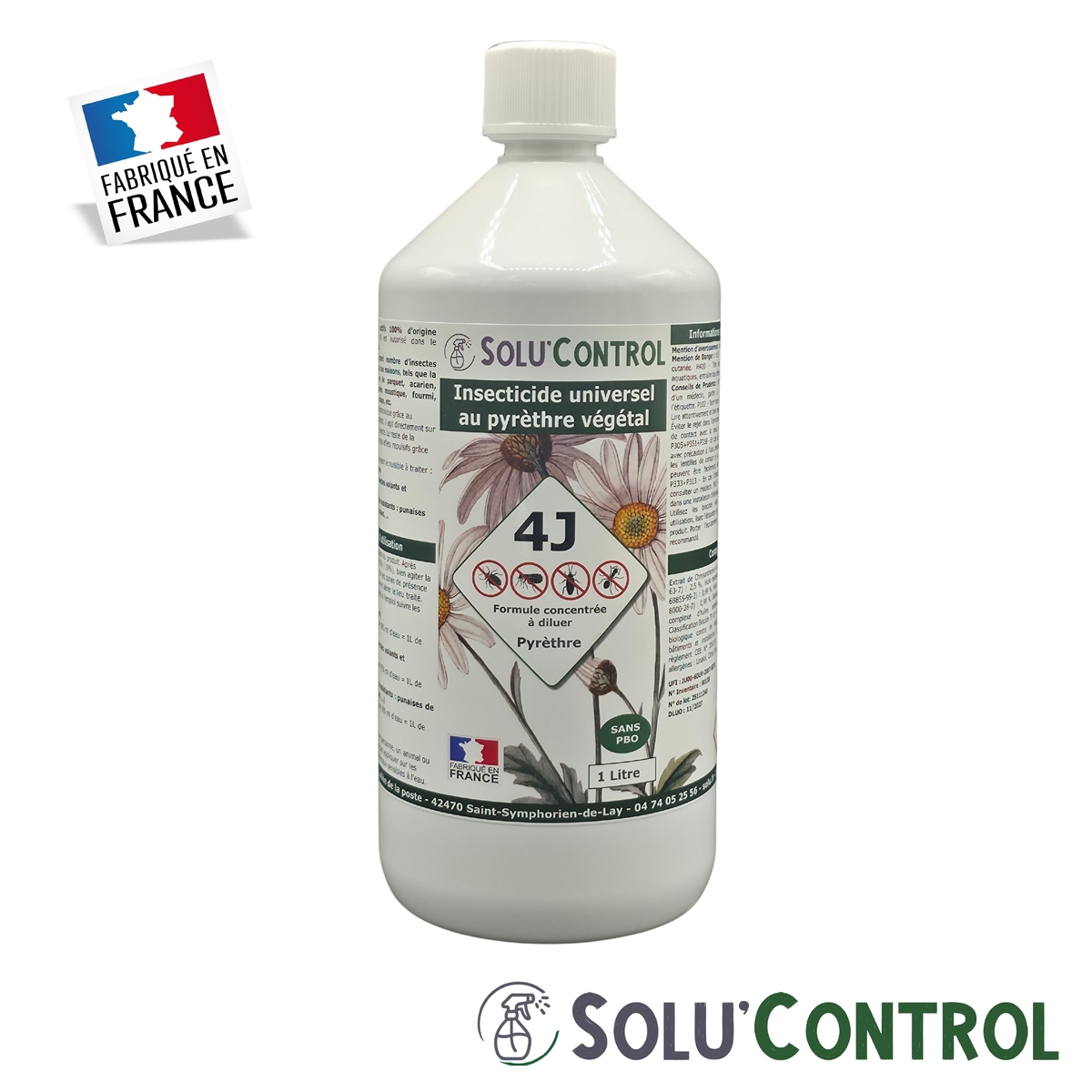 Insecticide 4J concentré - Flacon 1L