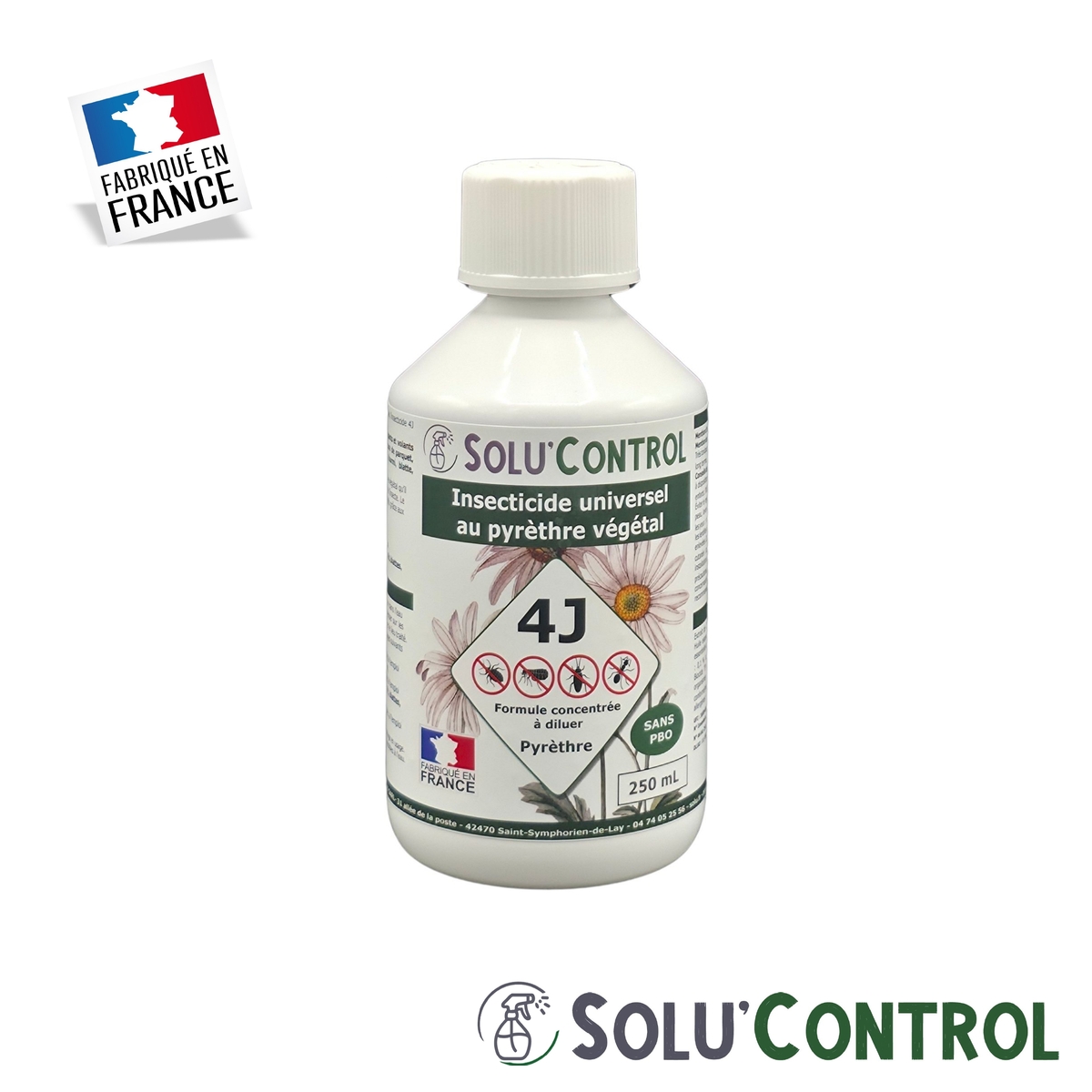 Insecticide 4J concentré - Flacon 250ml