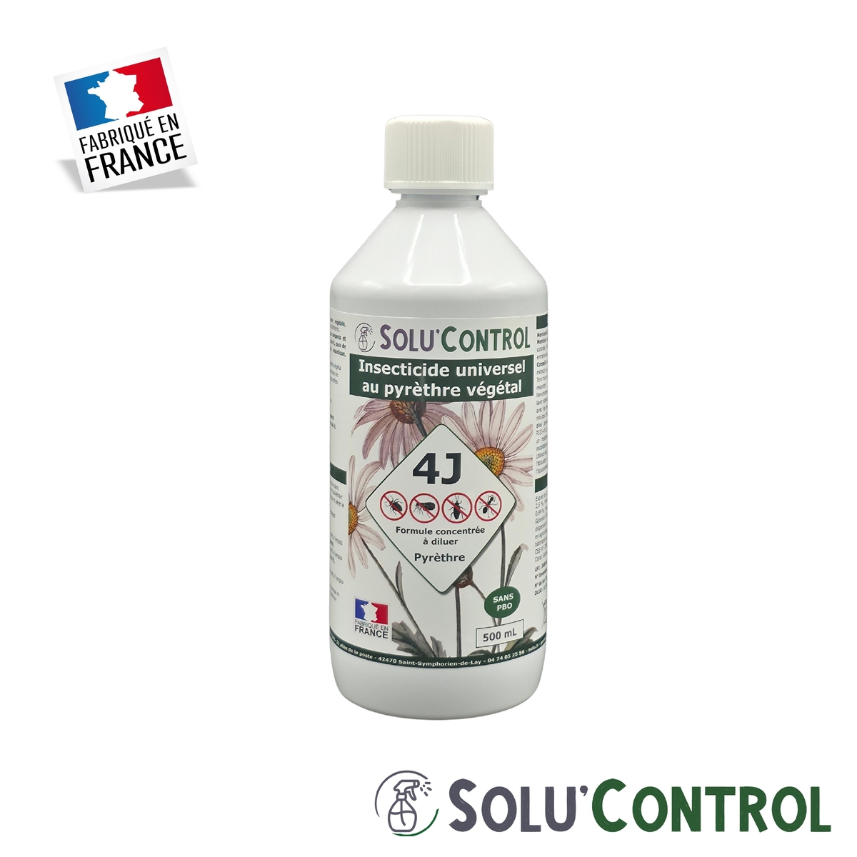 Insecticide 4J concentré - Flacon 500ml