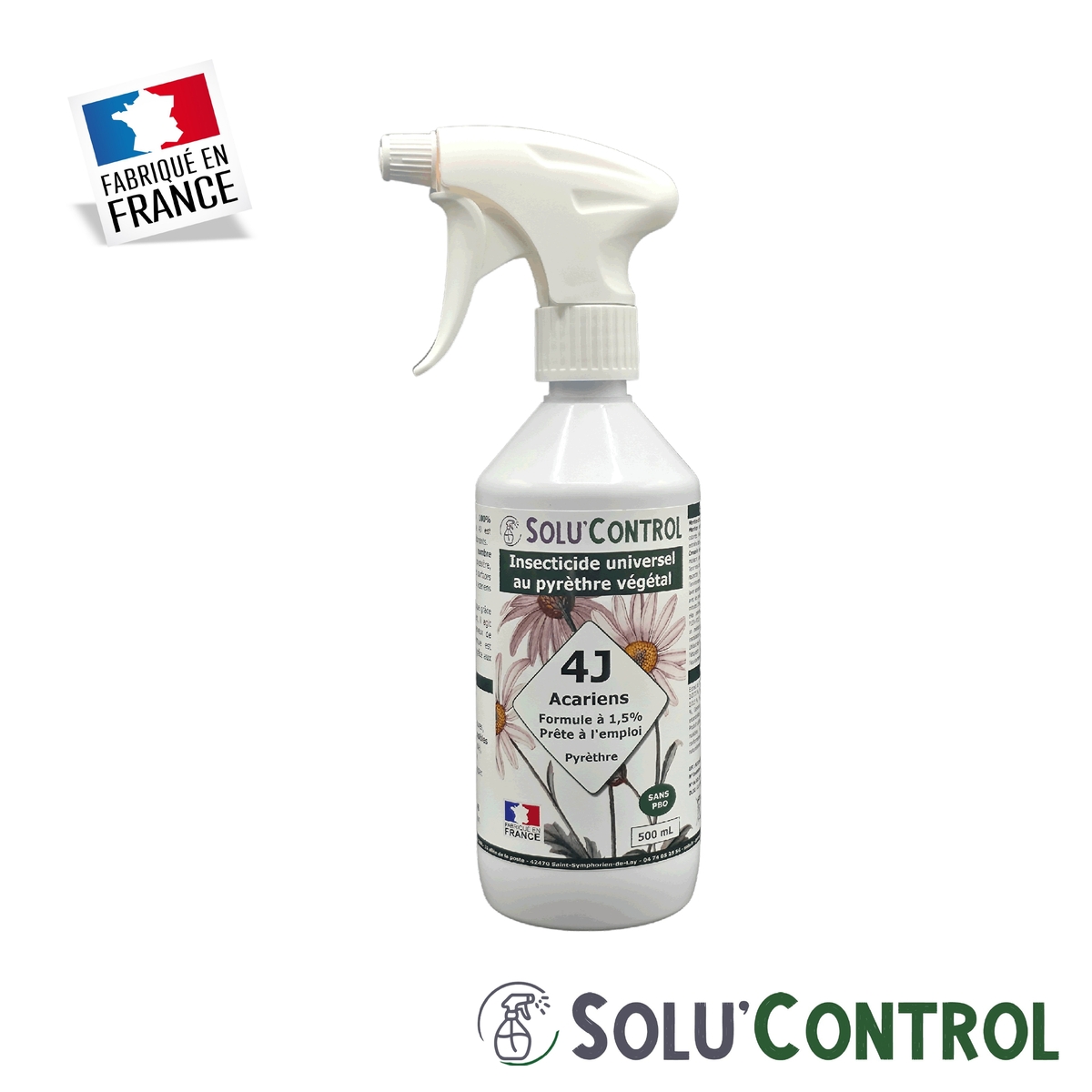 Insecticide 4J PAE Acarien - Flacon 500ml