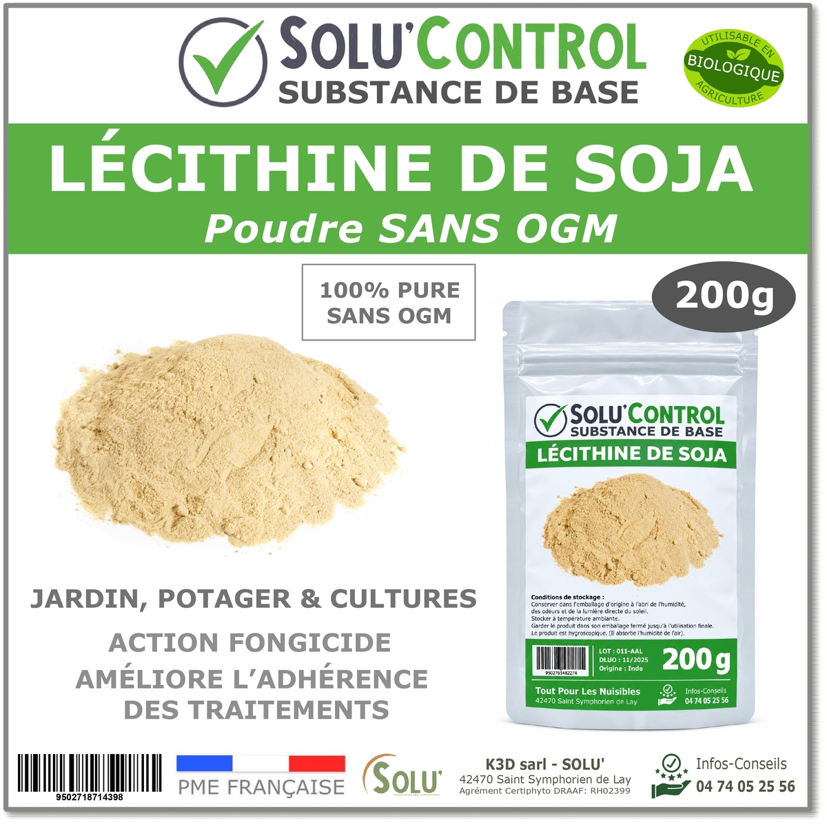SOLU'CONTROL - Lécithine de soja - 200g