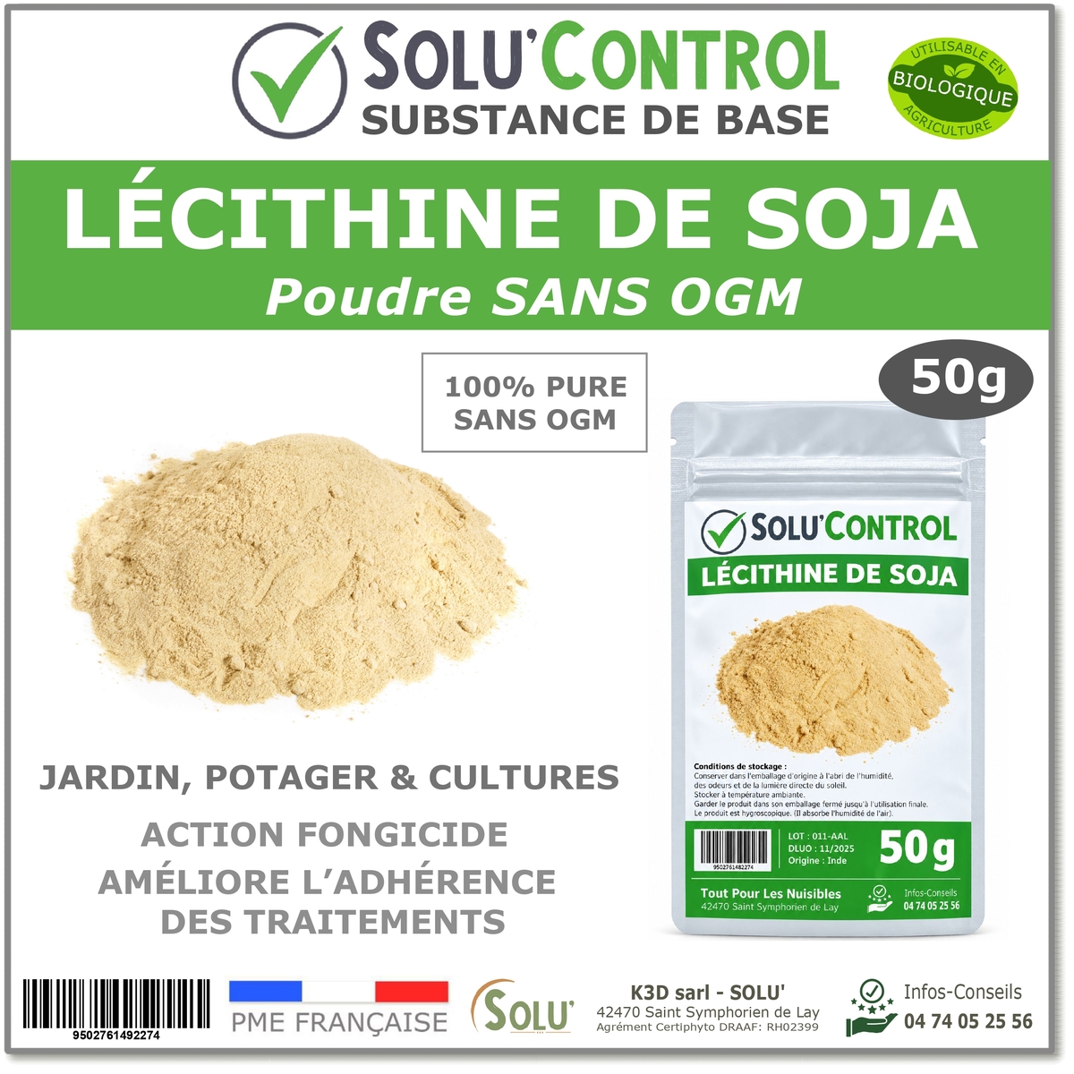 SOLU'CONTROL - Lécithine de soja - 50g