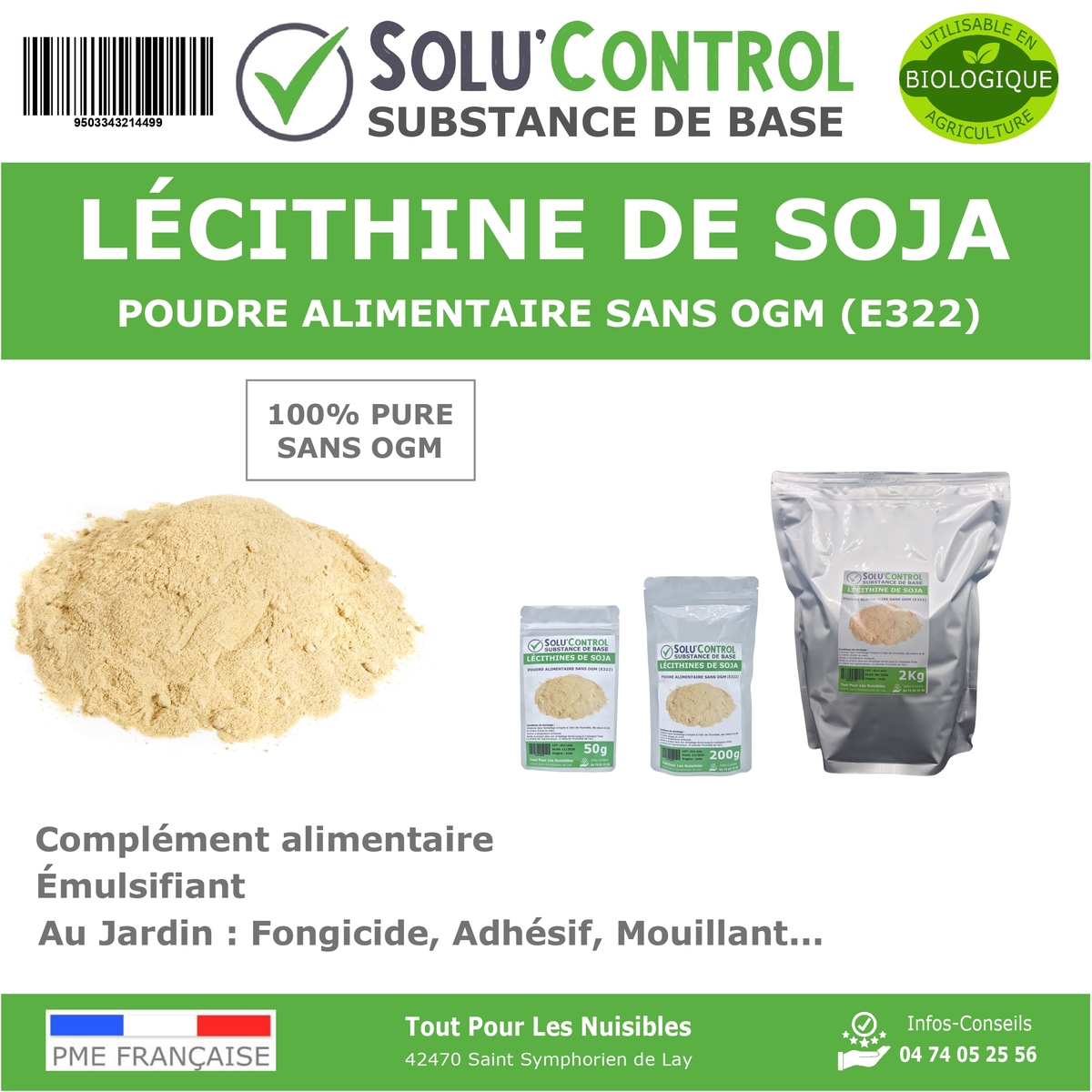 SOLU'CONTROL - Lécithine de soja