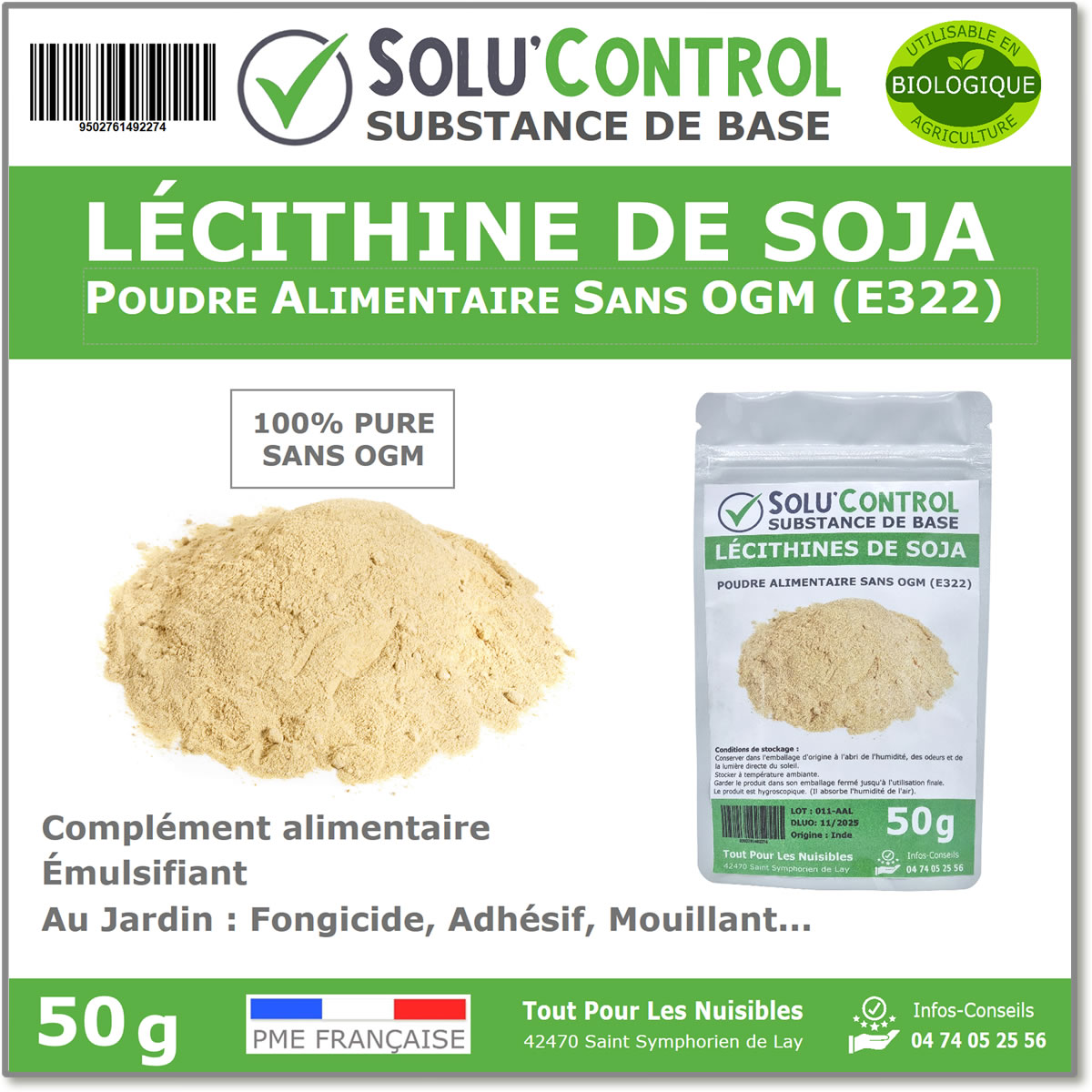 SOLU'CONTROL - Lécithine de soja - 50g