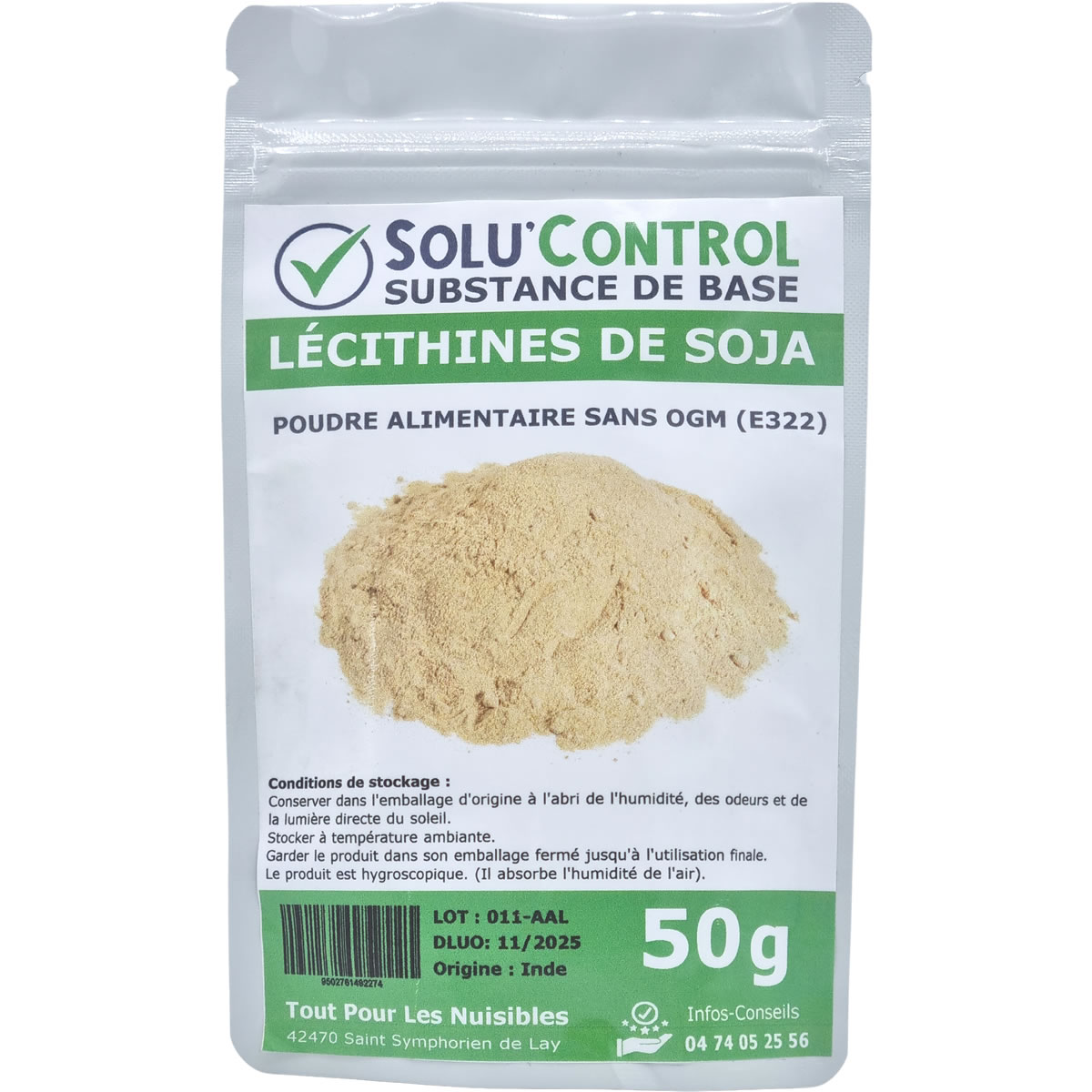 Lécithine de soja - Sachet de 50g