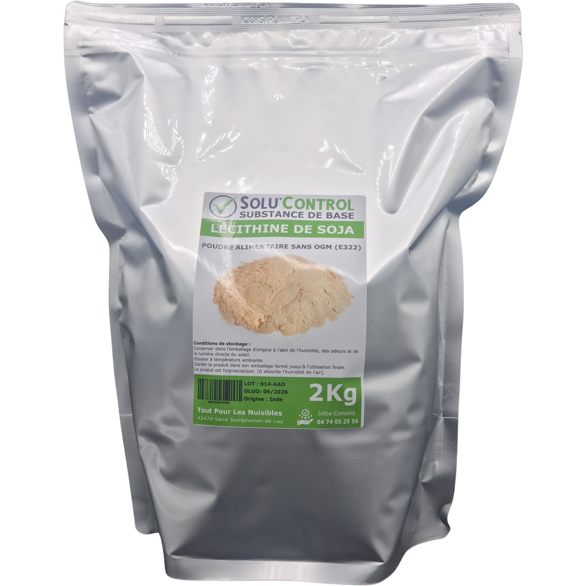 Lécithine de soja - Sachet de 2kg
