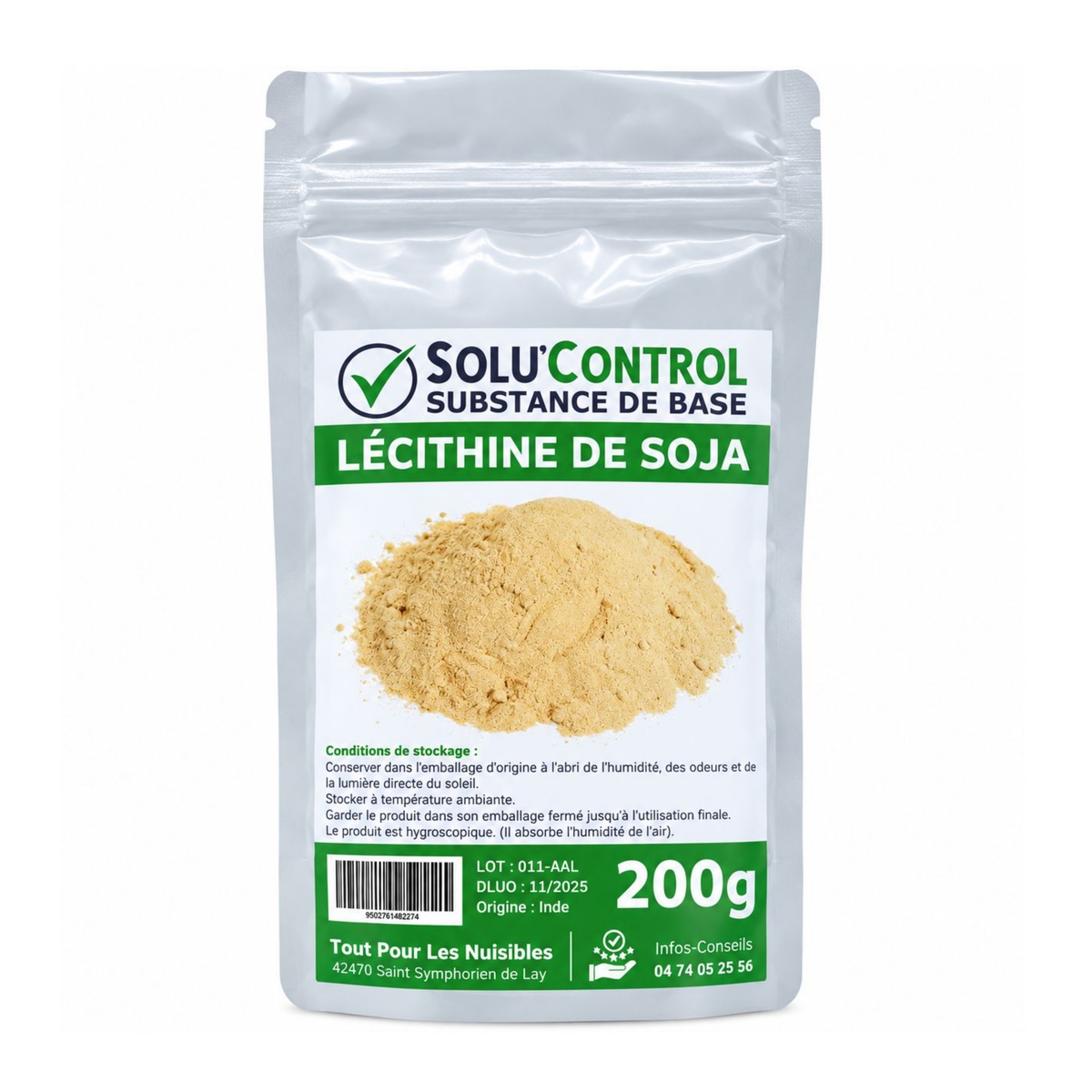 Lécithine de soja - Sachet de 200g