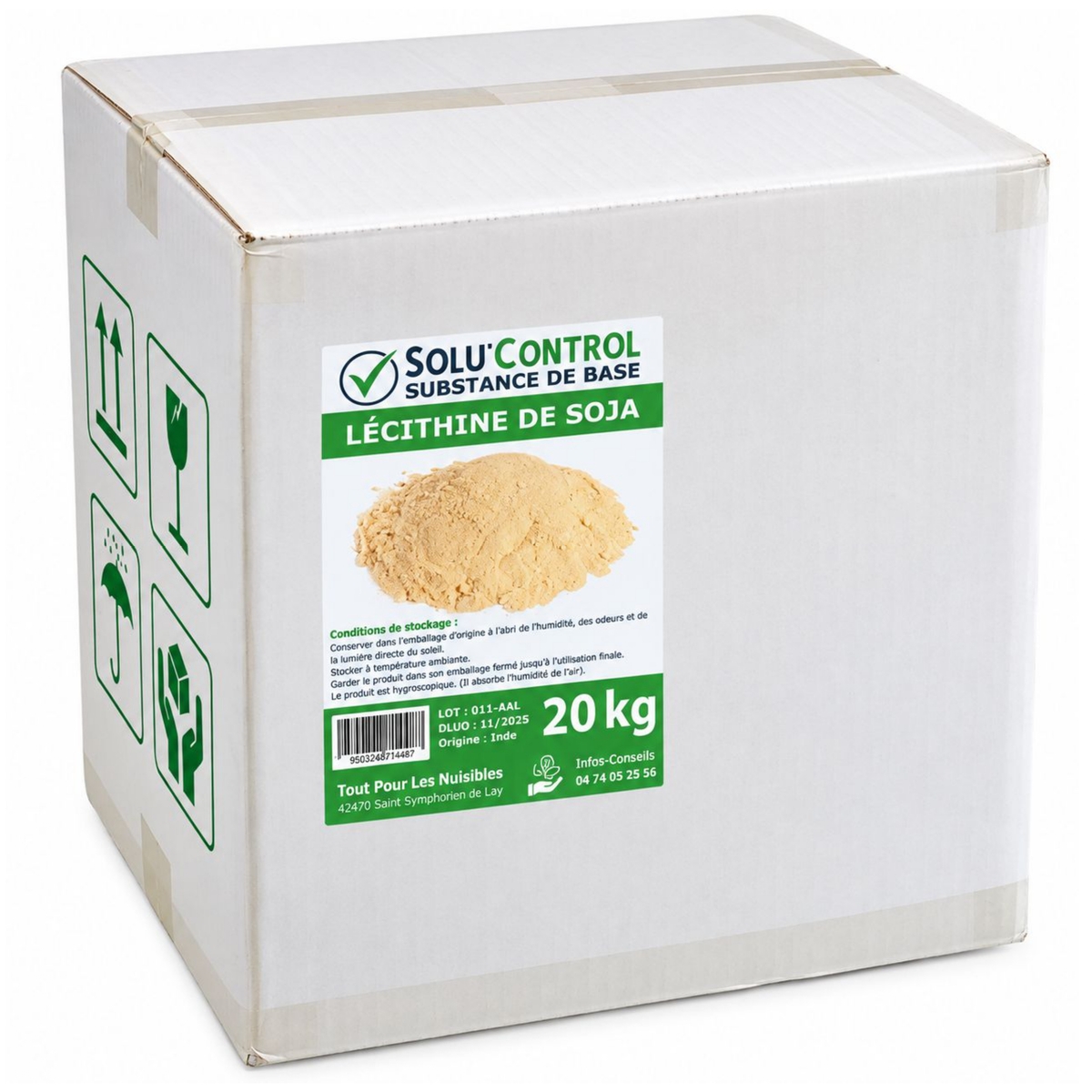 Lécithine de soja - Carton de 20kg