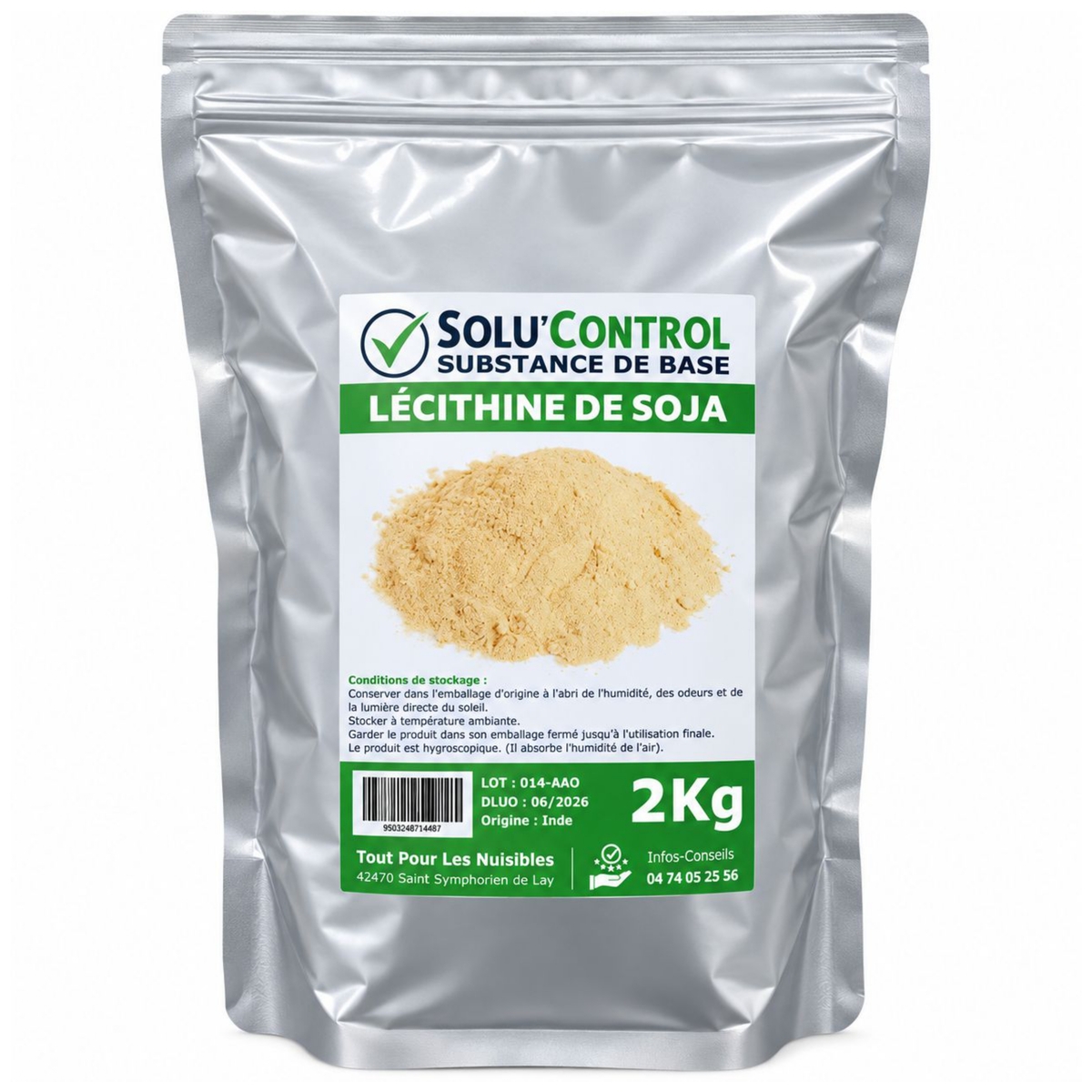 Lécithine de soja - Sachet de 2kg