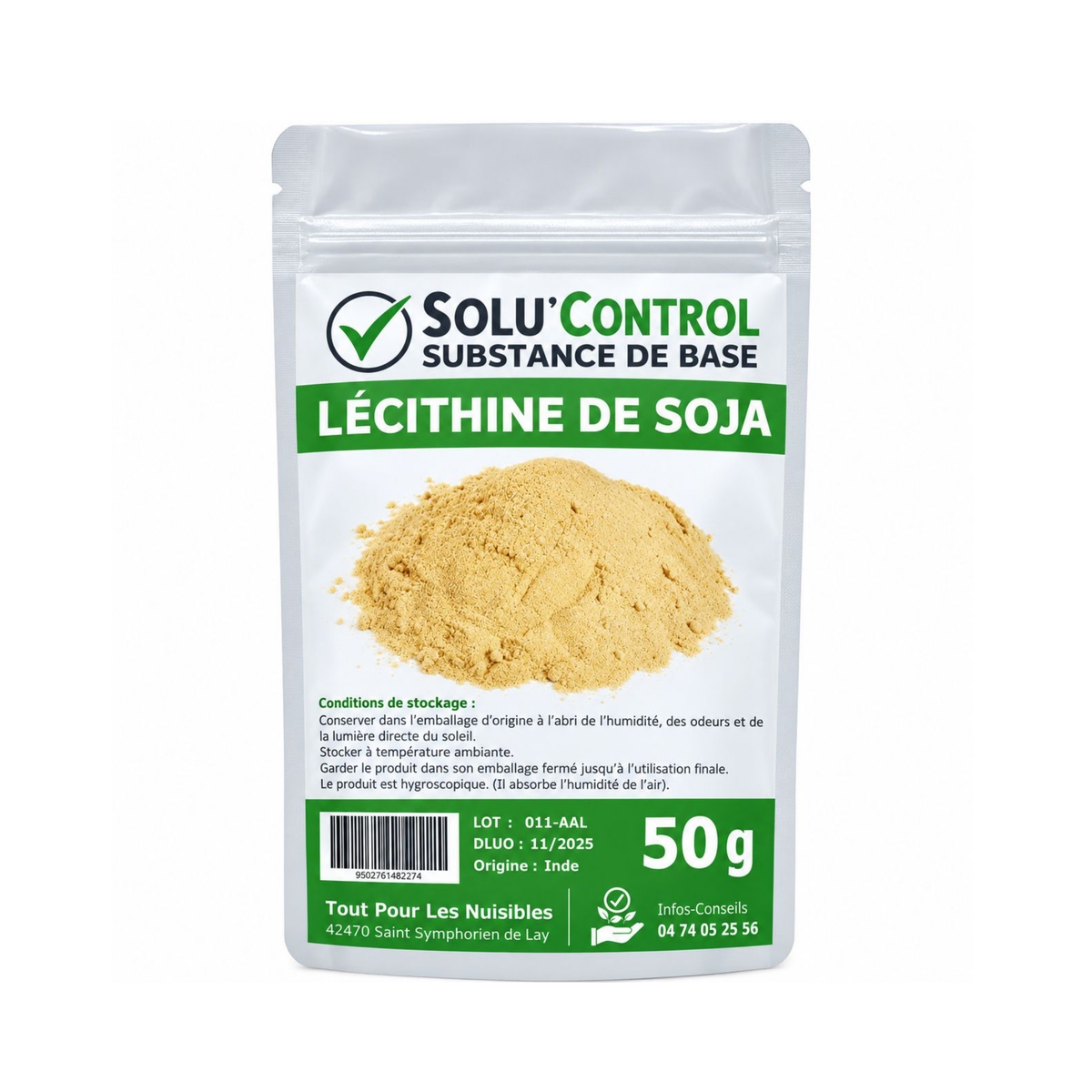 Lécithine de soja - Sachet de 50g