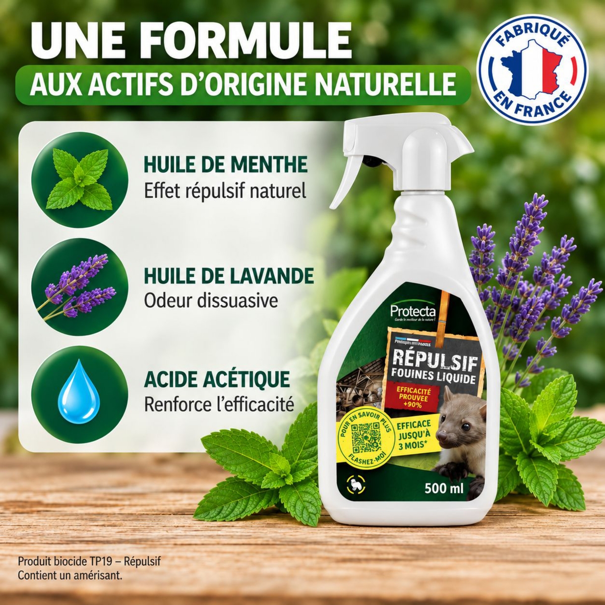 SOLU’CONTROL – Répulsif fouines – Composition