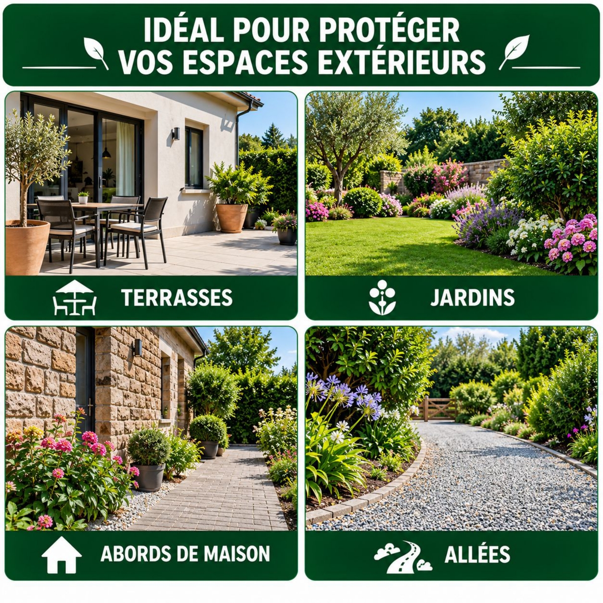 SOLU’CONTROL JARDIN – Répulsif Serpents & Lézards – Lieux d'application