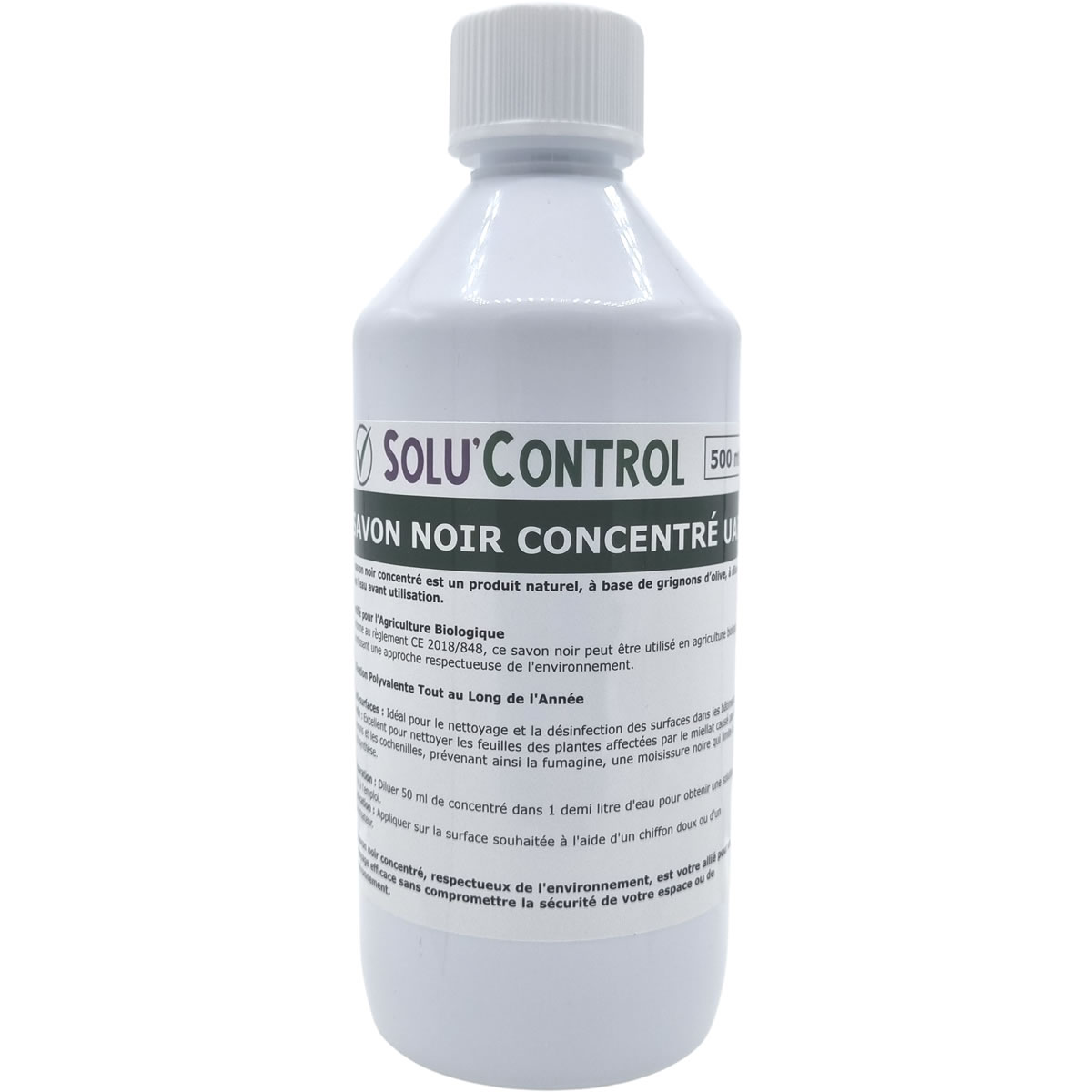 Savon noir Solu'Control - Flacon 500ml