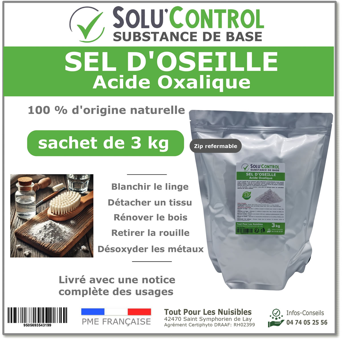 Sel d'oseille 3 kg - Label
