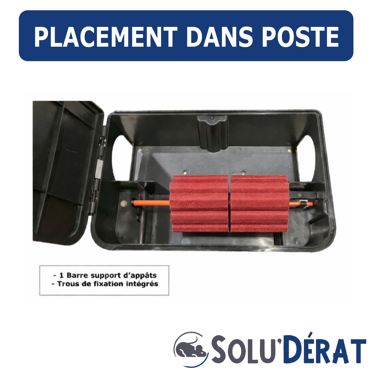 SOLU'DERAT - Mise en place poste/appat bloc