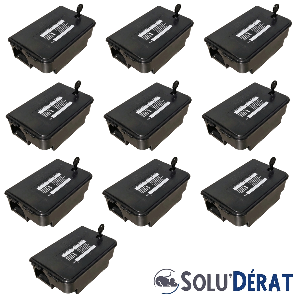 SOLU'DERAT - Poste d'appatage Tous rongeurs x10