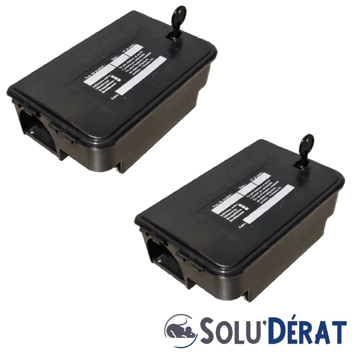 SOLU'DERAT - Poste d'appatage Tous rongeurs x2