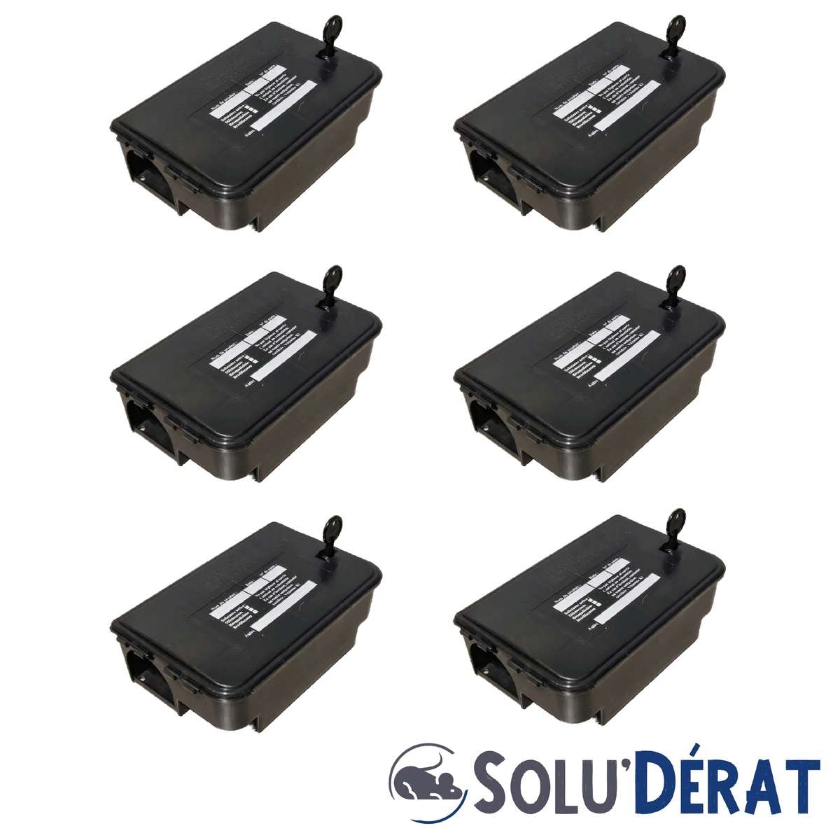 SOLU'DERAT - Poste d'appatage Tous rongeurs x6