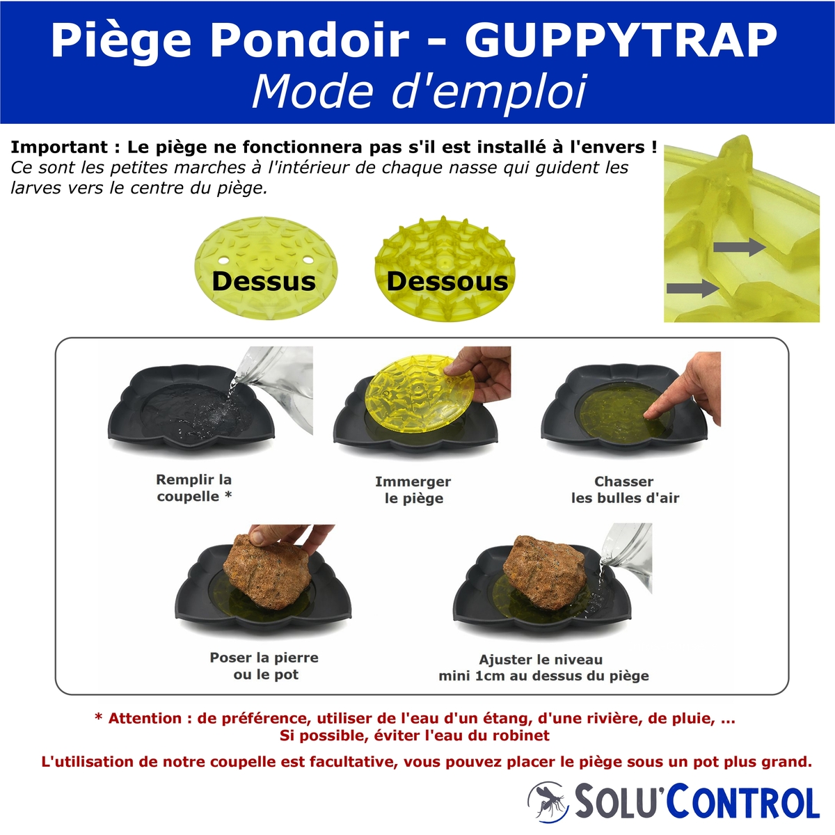 Mode d'emploi Guppy Trap