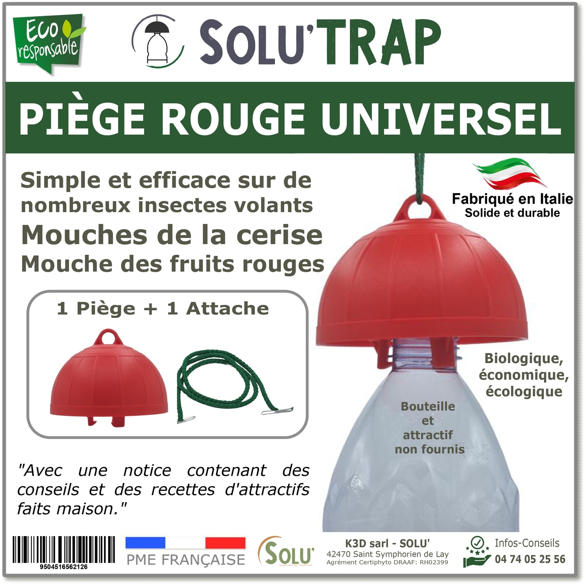 SOLUTRAP - 1 Piège universel Rouge