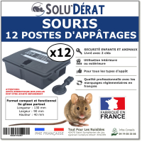 Poste souris minio lot 12 - label