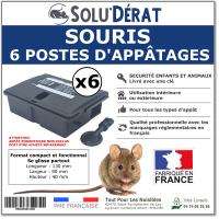 Poste souris minio lot 6 - label