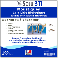 moustique solubti larvicide anti moustiques et tigre - 100g