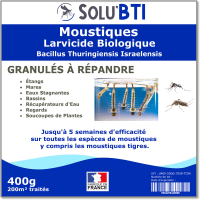 moustique solubti larvicide anti moustiques et tigre 400g