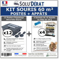 Kit traitement souris 60 m²