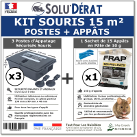 Kit traitement souris 15 m²