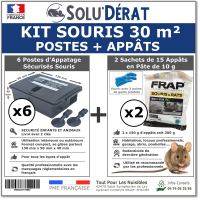 Kit traitement souris 30 m²