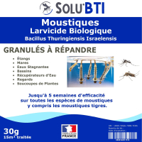 moustique solubti larvicide anti moustiques et tigre 50g