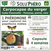 Soluphero - Phéromone carpocapse du verger par 1