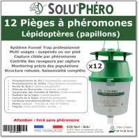 SOLU’PHÉRO - Lot de 12 pièges à phéromones