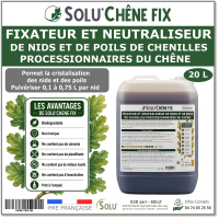 Traitement neutraliseur contre les chenilles processionnaires du chêne, Solu'chêne - 20 litres