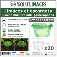 Cloche Anti-Limaces et Escargots SOLU'LIMACES - Lot de 20