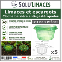 Cloche Anti-Limaces et Escargots SOLU'LIMACES - Lot de 5