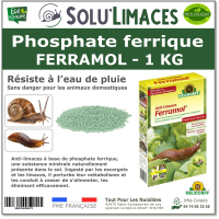 Phosphate ferrrique ferrramol, Solu'Limaces - 1kg