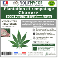 Comprimés biostimulants, SOLU'MYCOR Chanvre - 1000 pastilles
